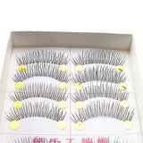 10-Pairs: Makeup Handmade Natural Fashion Long False Eyelashes Eye Lashes