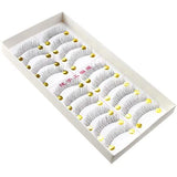 10-Pairs: Makeup Handmade Natural Fashion Long False Eyelashes Eye Lashes