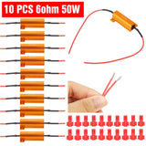 10-Piece: 50W 6Ohm Load Resistor