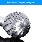 10-Piece: Double Cut Carbide Rotary Die Grinder Bit Set