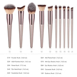 10-Piece: Glow Makeup Brushes