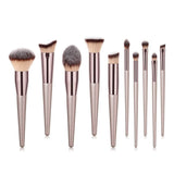10-Piece: Glow Makeup Brushes