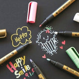 10-Piece: Metallic Paint Marker Pen Permanent