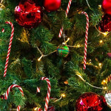10-Piece: Plastic Candy Cane Ornaments