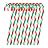 10-Piece: Plastic Candy Cane Ornaments