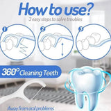 10-Piece Set: Dental Floss Travel Case-Floss Pick
