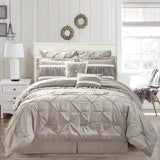 10-Piece Set: Kensie Hotel Quality Pintucked Oversized Comforter Set