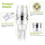 10-Piece: Xenon White Wedge Base LED Bulbs