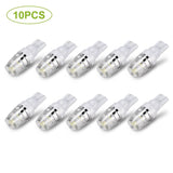 10-Piece: Xenon White Wedge Base LED Bulbs
