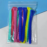 10-Pieces: 4.5 Inch Reusable Wire Ties Cord Organizer Straps Elastic Silicone Cord Organizer