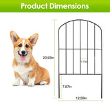 10-Pieces: Decorative Garden Fence Rustproof Iron Wire Arched Fence