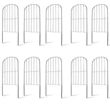 10-Pieces: Decorative Garden Fence Rustproof Iron Wire Arched Fence