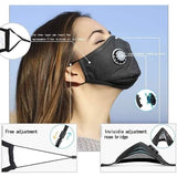 10-Pieces: Double Breathing Valve PM 2.5 Mask Respirator