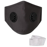 10-Pieces: Double Breathing Valve PM 2.5 Mask Respirator