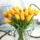 10-Pieces: PU Modern Style Bouquet Tabletop Flower Bouquet