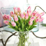 10-Pieces: PU Modern Style Bouquet Tabletop Flower Bouquet