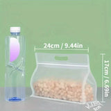 10-Pieces: Reusable Silicone Leakproof Food Storage Bags