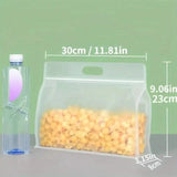 10-Pieces: Reusable Silicone Leakproof Food Storage Bags