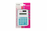 Mini Portable Calculator – Dual Power, 10-Digit Display-Random Color Selection