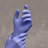 100-Pack: Nitrile Powder Free Violet Medium Gloves