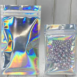 100-Pack: Resealable Holographic Foil Bags