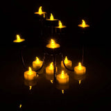 100-Piece: Amber Yellow LED Candle Tea Light Flameless Steady Tealight