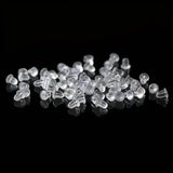 100-Pieces: Transparent Plastic Ear Clog Ear Stud Earring Pin Backs Ear Plug
