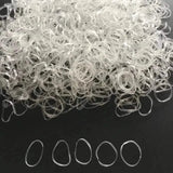 1000-Pieces: Clear Elastic Hair Rubber Bands Transparent Mini Hair Ties Small Stretch Hair Bands For Women