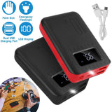 10000 mAh Portable Powerbank Dual USB Charger Port with LCD Display