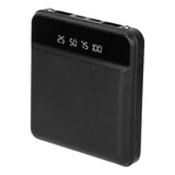 10000 mAh Portable Powerbank Mini with Dual USB Ports LCD Display
