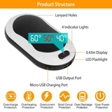 10000mAh Power Bank Rechargeable Pocket Warmer Double-Sided Heating