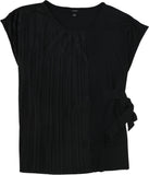 Alfani Pleated Side-Tie Top, Size Large