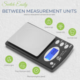 GTE 1000BX Professional Digital Jewelry Scale – 6 Modes: g, oz, gn, ct, ozt, dwt - 1000g × .1g Accuracy