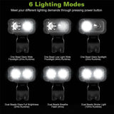 1000LM Bike Front Light Rechargeable Handlebar Head Light with 6 Lighting Modes