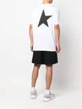Golden Goose Men Star Collection T-Shirt With Contrasting Logo And Star