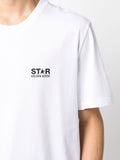 Golden Goose Men Star Collection T-Shirt With Contrasting Logo And Star