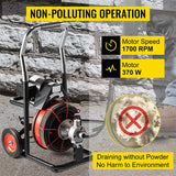 [100FTX3/8"] Electric Sewer Drain Cleaner Snake Clog Machine W/ Cutter (SAK53785)