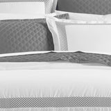 Hudson Park Collection 500TC Embroidered Geo Duvet Cover