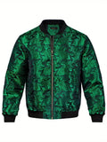 Mens Stylish Trendy Jacket With A Stand-up Collar