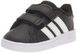 adidas Grand Court Sneaker Black/White/White 1 US Unisex Little Kid