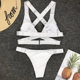 Sexy Adjustable Buckle Bandage Vevlet Bikini 2026 Women Swimsuit Female Bikinis Swimwear Two Pieces Bikini set Bathing Suit Swim