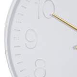 DecMode 24" White Metal Round Wall Clock