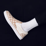 Korean version of casual wild students low to help men's shoes Harajuku ulzzang lattice one pedal men canvas shoes lazy