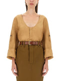 Saint Laurent Women Blusa Henley