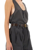 Saint Laurent Women Tank Top "Henley"