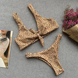 V-Bar Underwired Polka Dot Bikini 2025 Women Swimsuit Female Swimwear Two Pieces Bikini Set Ribbed High Cut Bathing Suit Swim