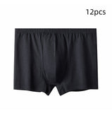 Men's High-waisted Pure Cotton Plus Size Loose Deep-crotch Cotton Breathable Boxer Shorts