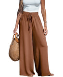Cupshe Womens Summer Lovin Drawstring Wide-Leg Pants