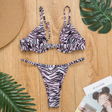 Sexy Push Up Underwired V-bar Bikini Women Swimsuit Female Swimwear Two-pieces Bikini set Micro Thong Bathing Suit Swim Lady