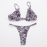 Sexy Push Up Underwired V-bar Bikini Women Swimsuit Female Swimwear Two-pieces Bikini set Micro Thong Bathing Suit Swim Lady